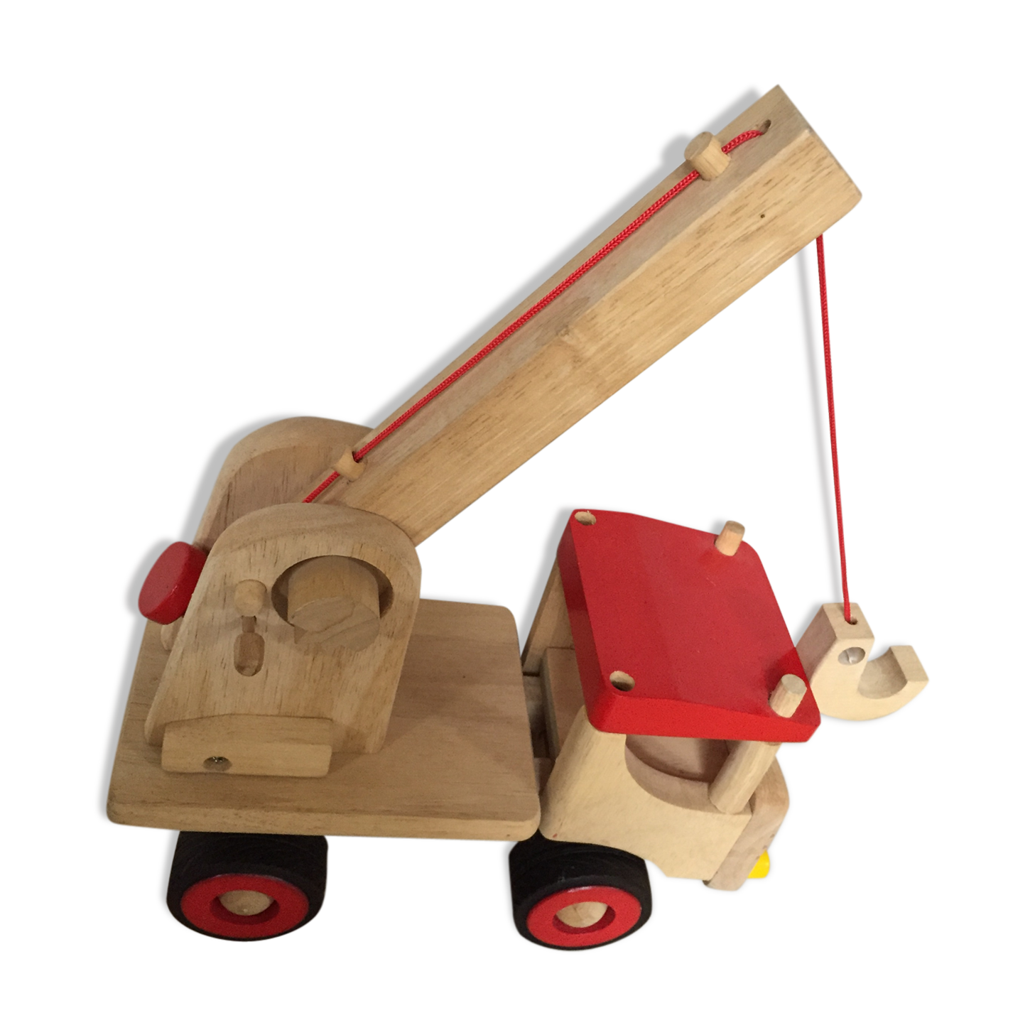 Truck solid wooden crane with lift arm