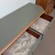 GREEN BRONZE AND WOOD BUFFET WITH MARQUETRY