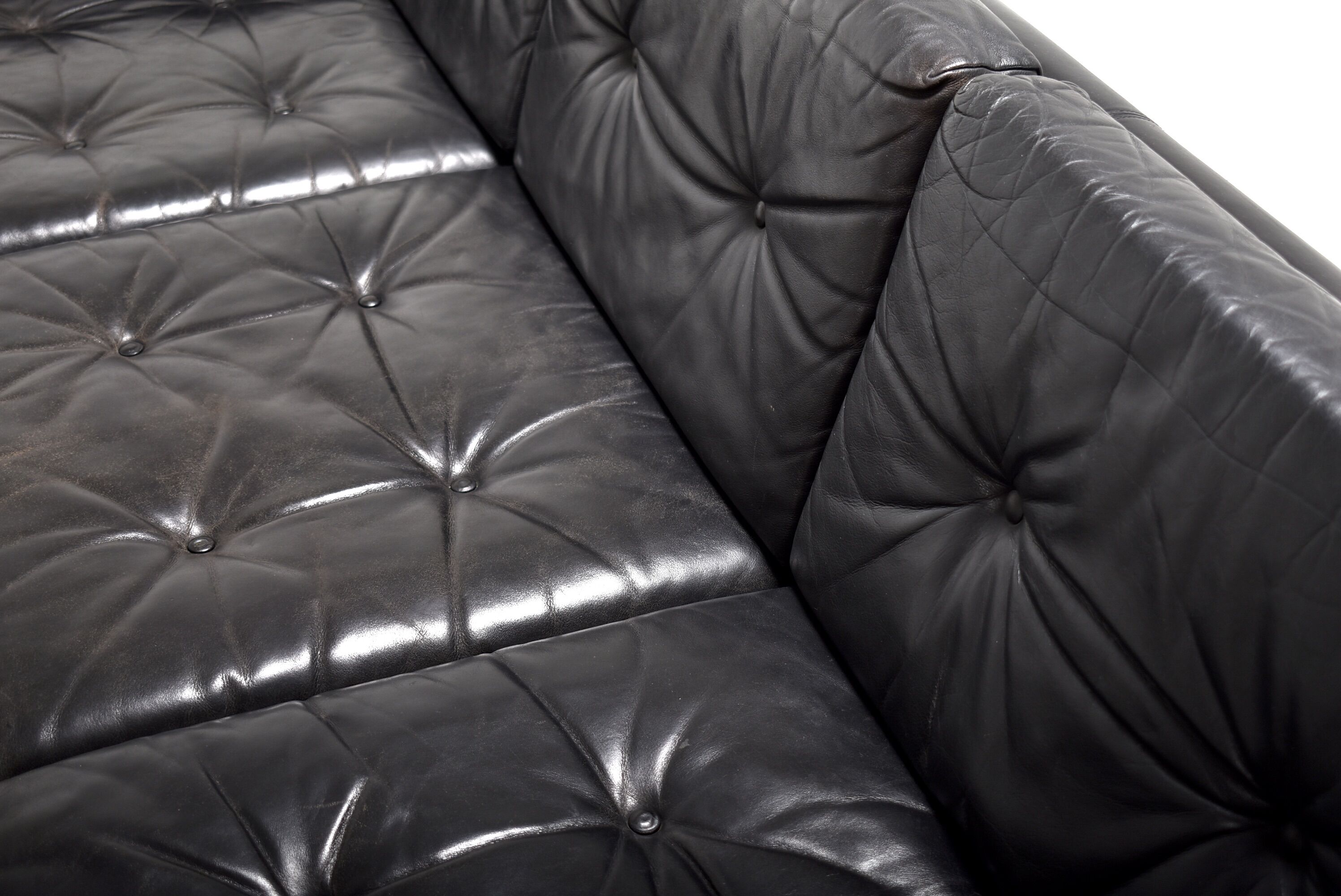 3-seater leather sofa 1960