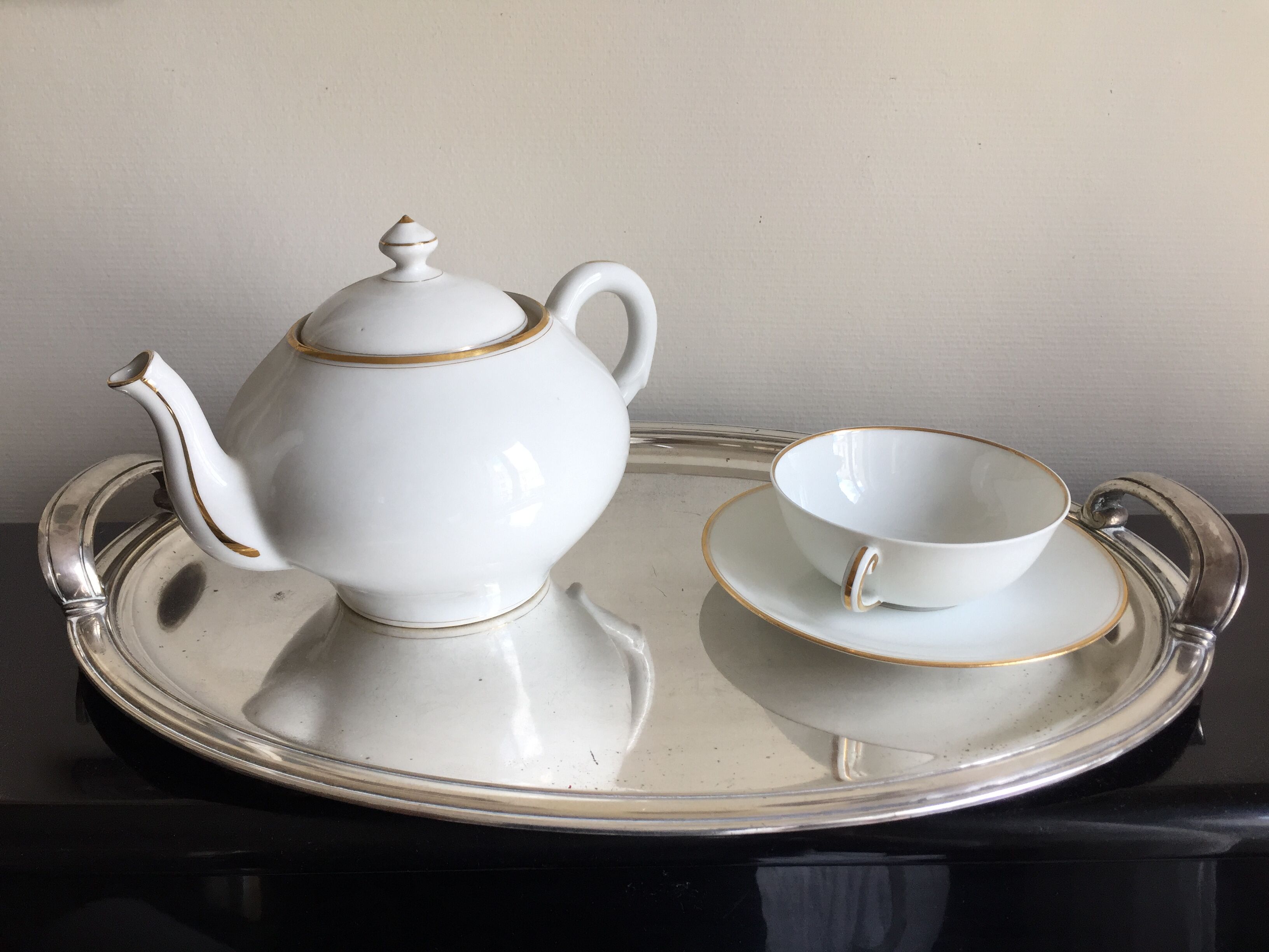 BB30 silver metal tray - Bouillet Bourdelle