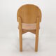 Set of 4 oak wood dining chairs, 1980s