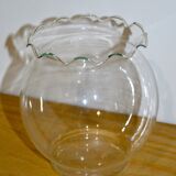 Jagged glass vase, vintage