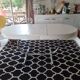 Italian table in white formica and chrome legs