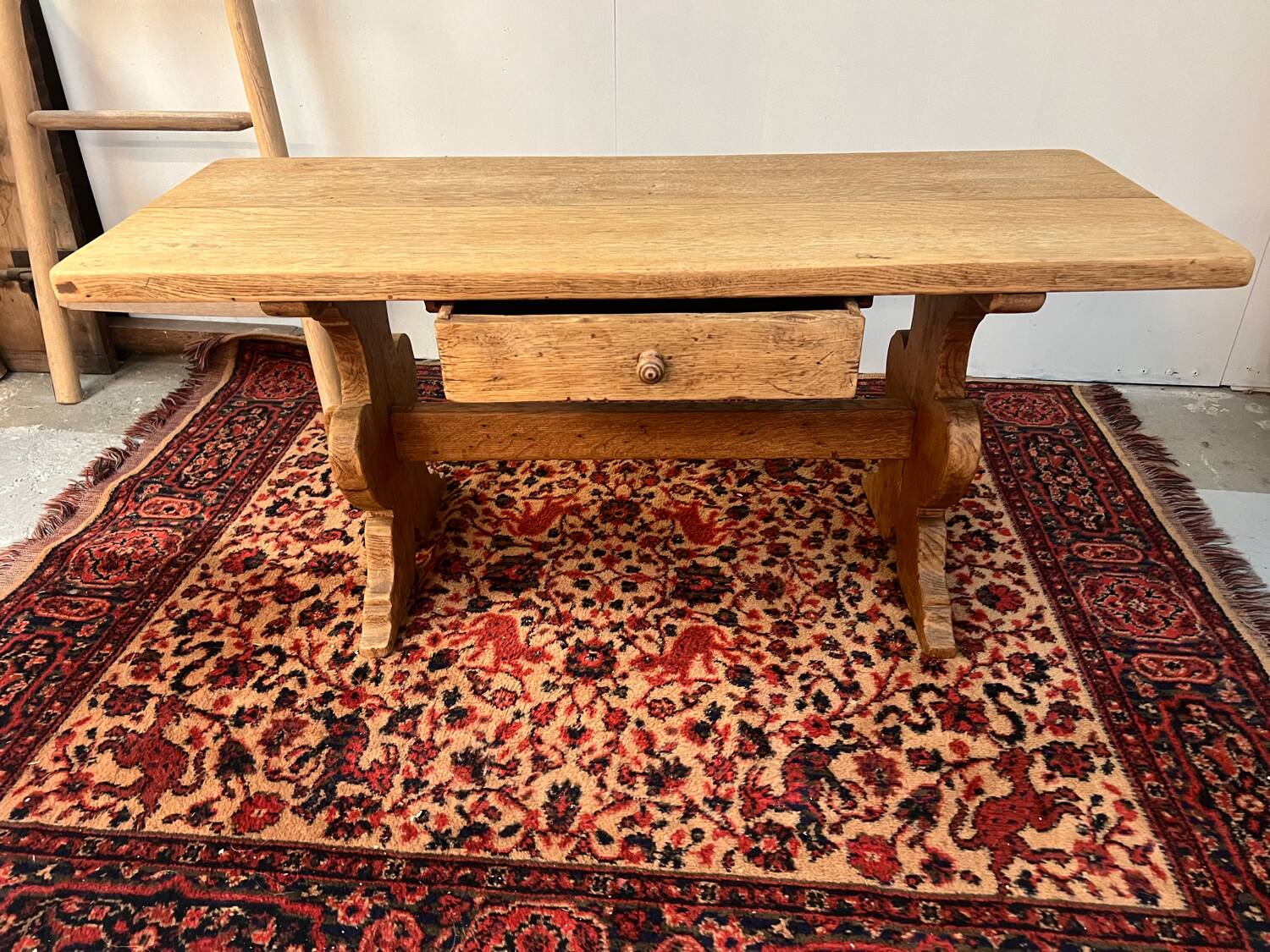 Antique brutalist coffee table