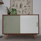 U-452 Green and White Sideboard by Jiri Jiroutek for Interier Praha 1960