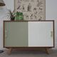 U-452 Green and White Sideboard by Jiri Jiroutek for Interier Praha 1960