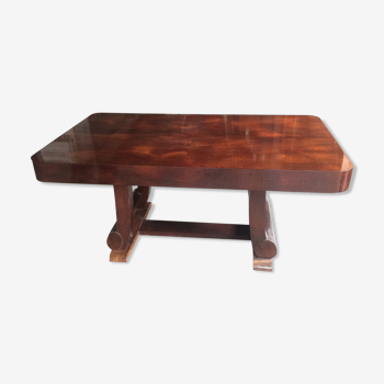 Art Deco table in macassar ebony