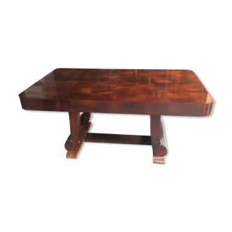 Art Deco table in macassar ebony