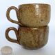 Paire de tasses en grès