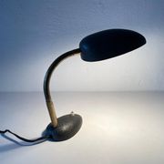 Lampe de bureau en métal gris du milieu du siècle, années 1960, Allemagne