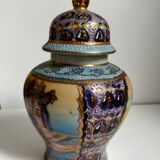 Vase or ginger or spice jar with handmade Satsuma lid