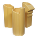 Three yellow vases in Memphis style by ASA Germany.