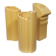 Three yellow vases in Memphis style by ASA Germany.
