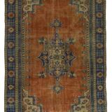 Turkish Anatolian Handmade Vintage Area Rug 285 cm x 185 cm