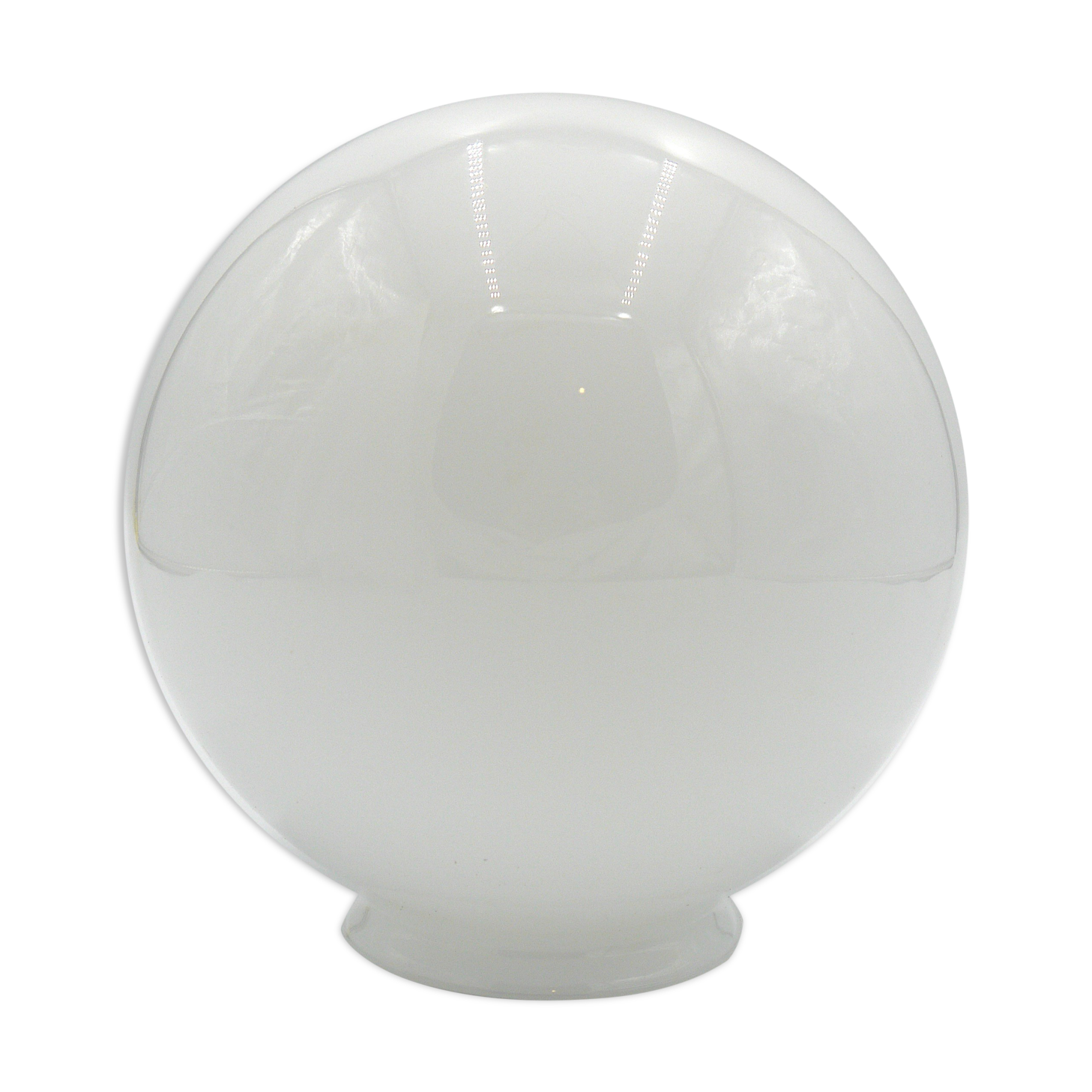White glass globe ø20cm