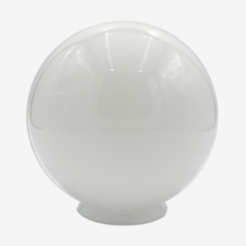 White glass globe ø20cm