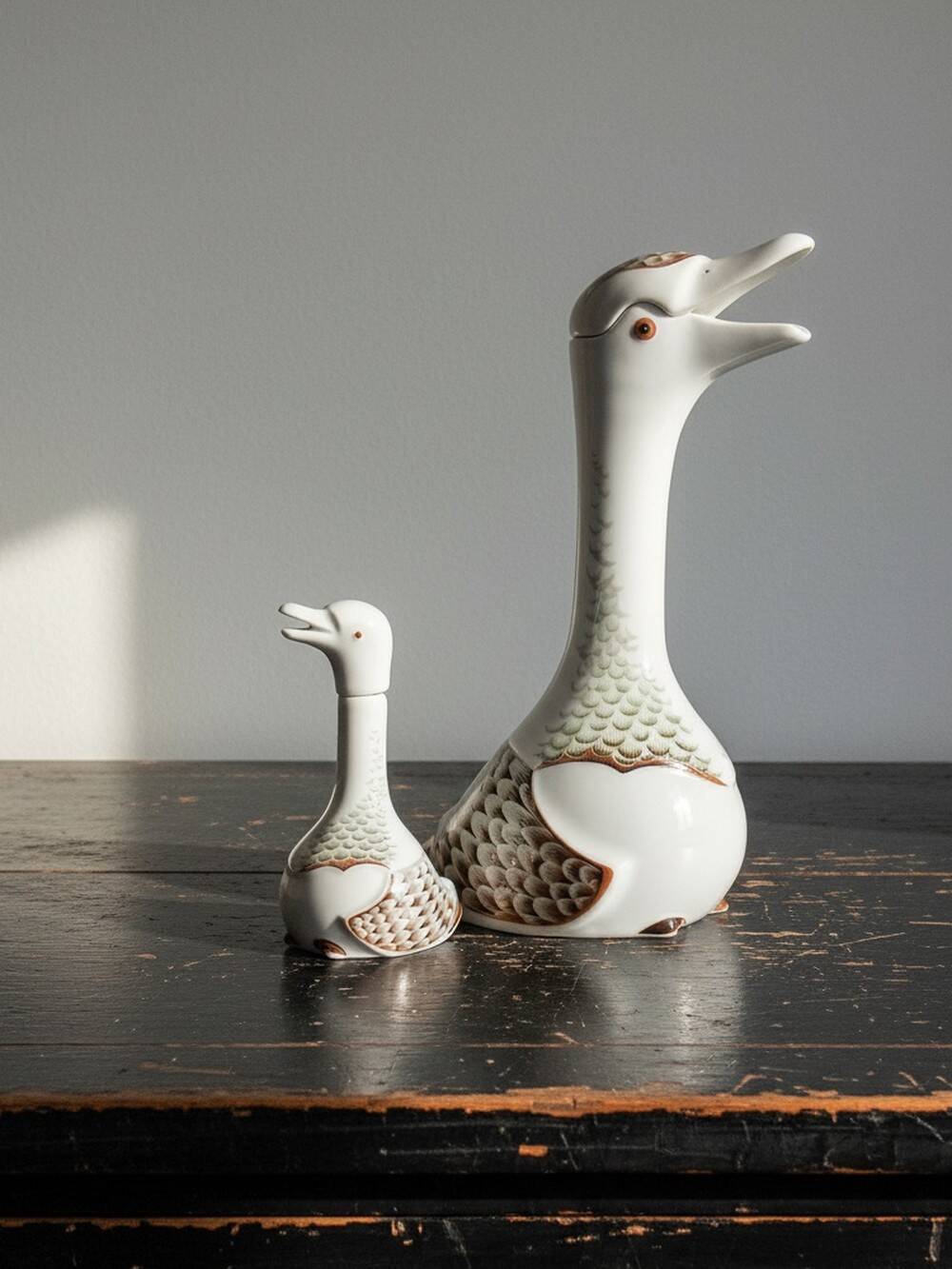 Duo carafe & miniature vintage 80's Haviland Castel after Sandoz for Chabot