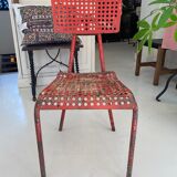 Chaise ancienne par René malaval avec sa table