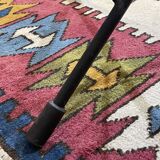 1960s floor lamp with three lights and its period lampshades.