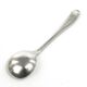 Scandinavian salt spoon, silver-plated brass, Sweden, 1930s
