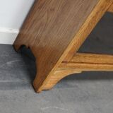 German Oak Bookcase with Folding Doors In Style of Globe Wernicke, ca 1930s