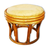 Pouf in rattan