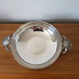 Round Hollow Dish, Vegetable Dish Silver Metal GELB