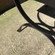 Wrought iron coffee table ceramic 60