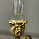 Vase cornet old, soliflore bronze