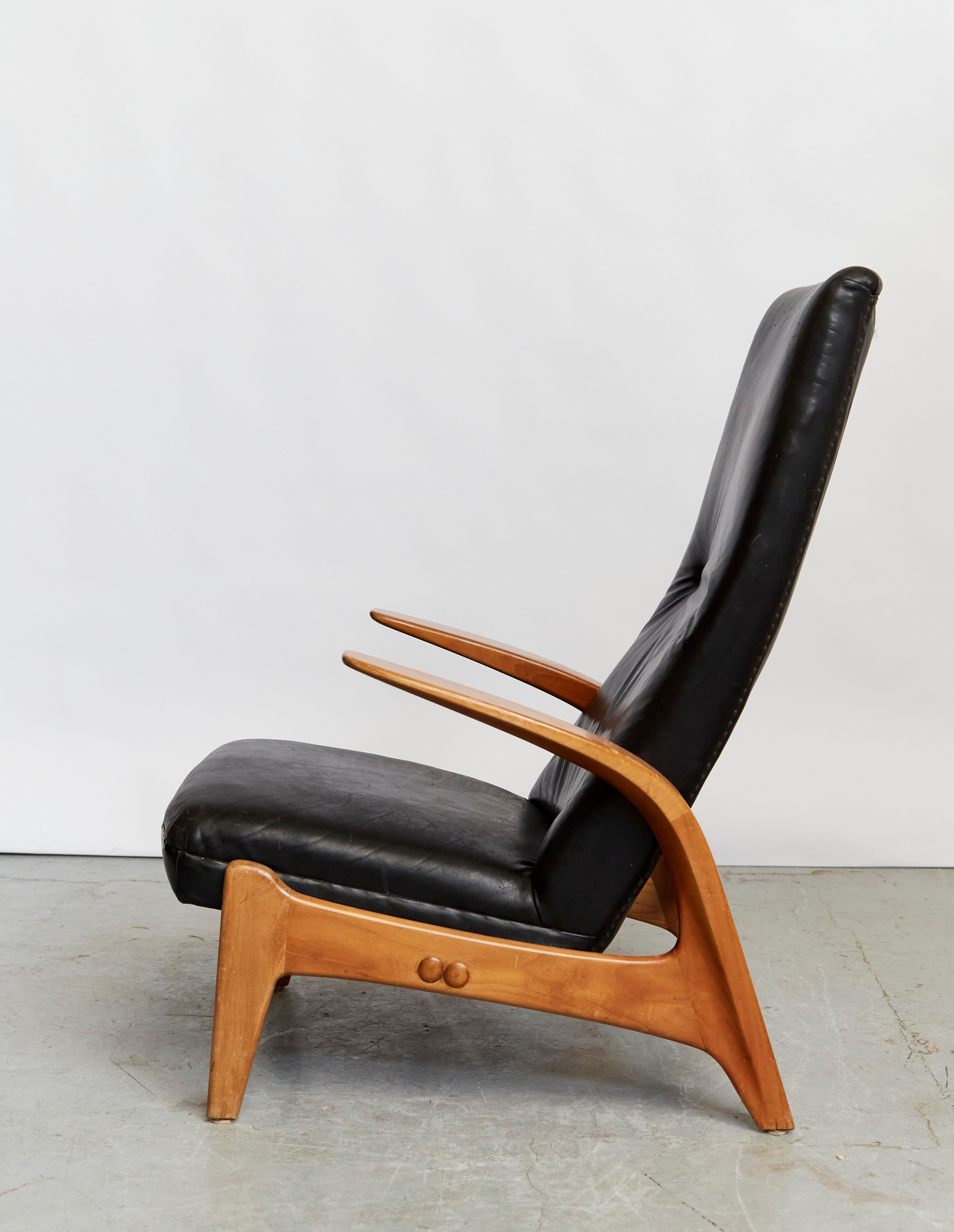 Rolf Rastad & Adolf Relling "Rock'n Rest" Chair and Ottomane for Arnestad Bruk