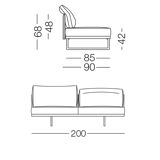 Toot sofa by Piero Lissoni for Cassina
