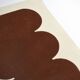 Peinture abstraite marron sur papier signée Eawy