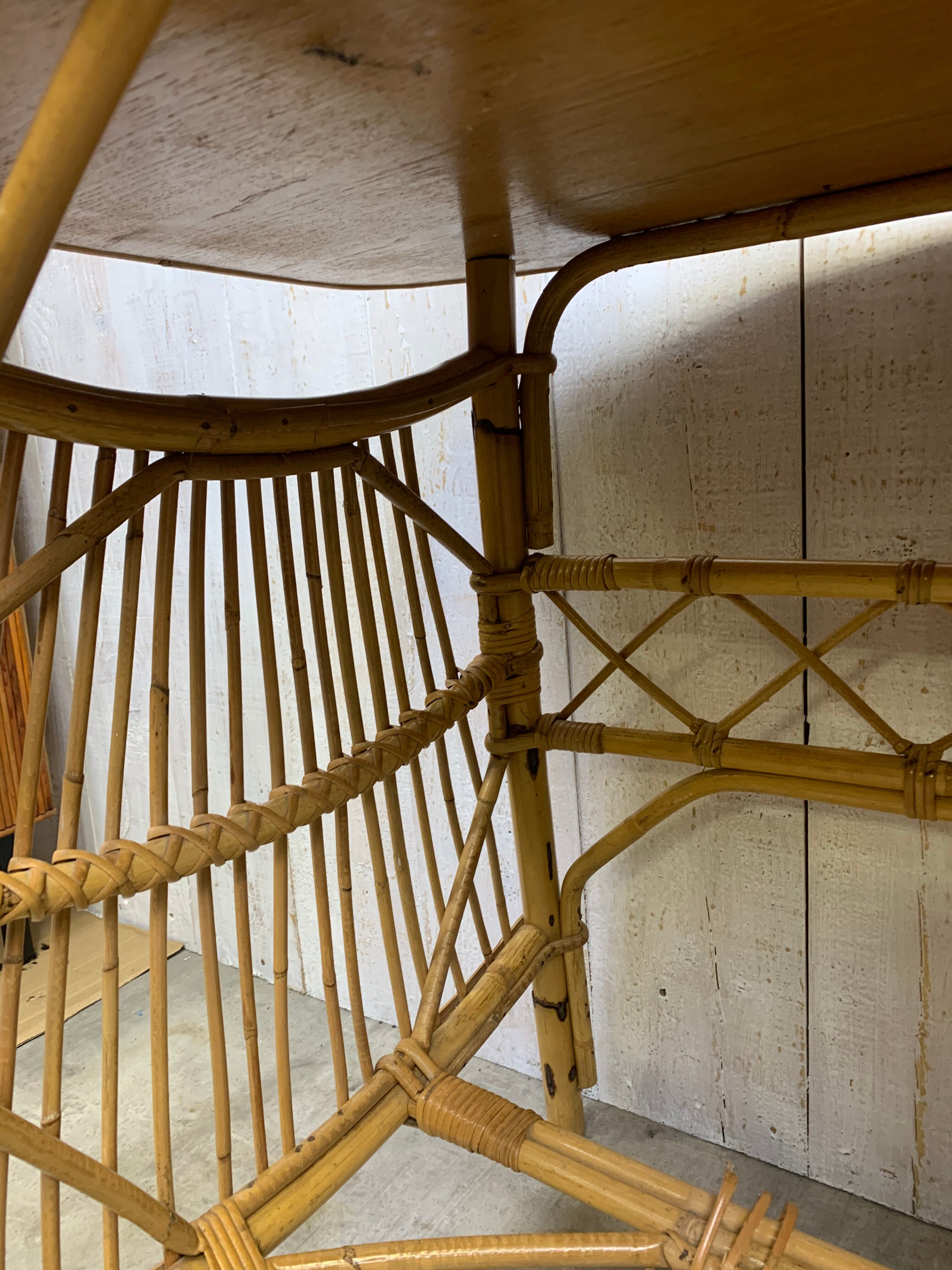 Louis Sognot rattan desk