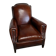 Studded club armchair