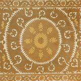 Hand-knotted rug, vintage Turkish rug 113x134 cm