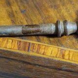 Louis XV period wardrobe façade, solid wood architectural elements, richly carved.