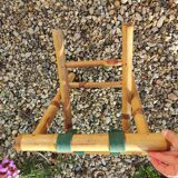 Vintage Banbou coffee table and folding stools