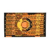 Tapisserie d'aubusson "fleur solaire"