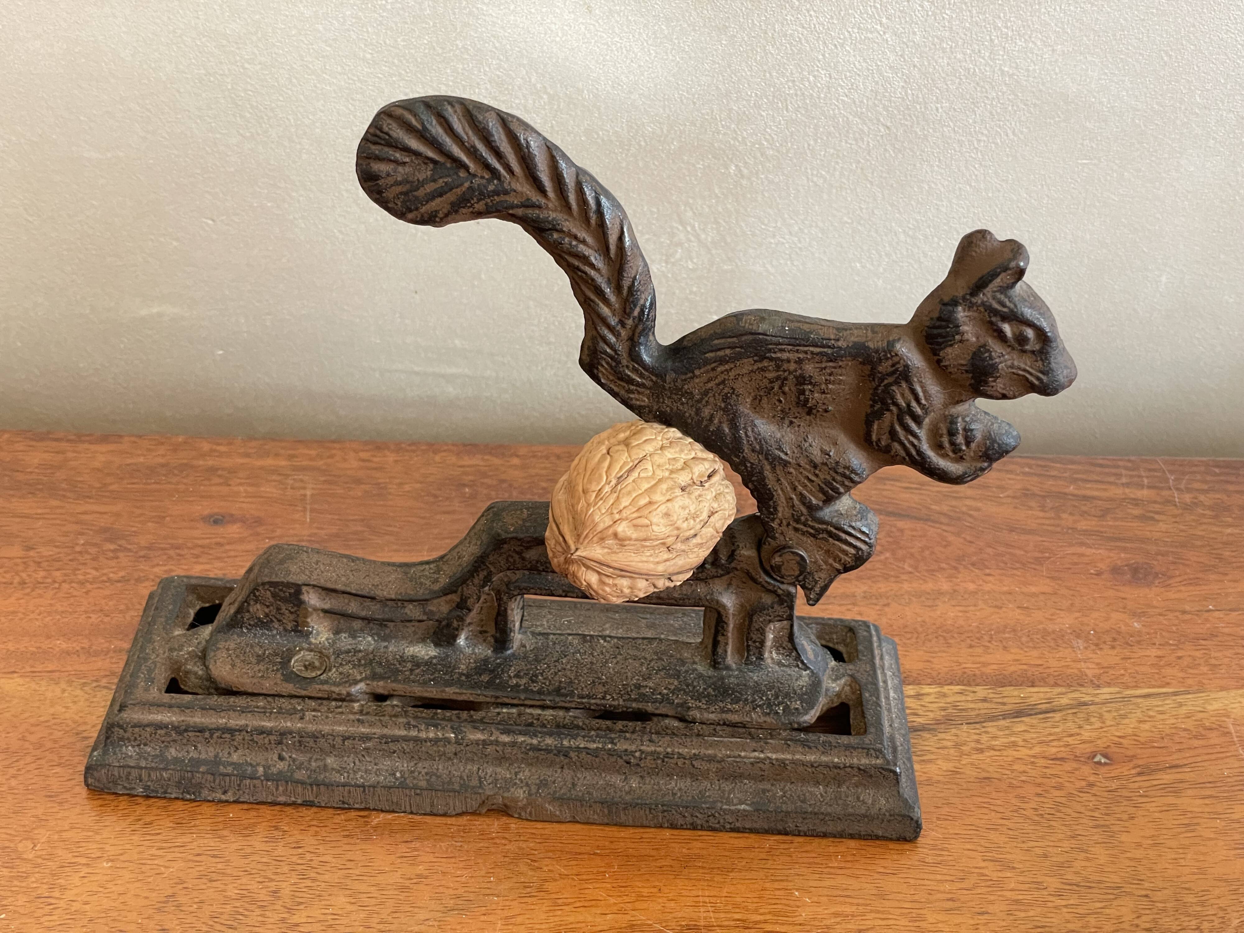 Cast iron squirrel nutcracker