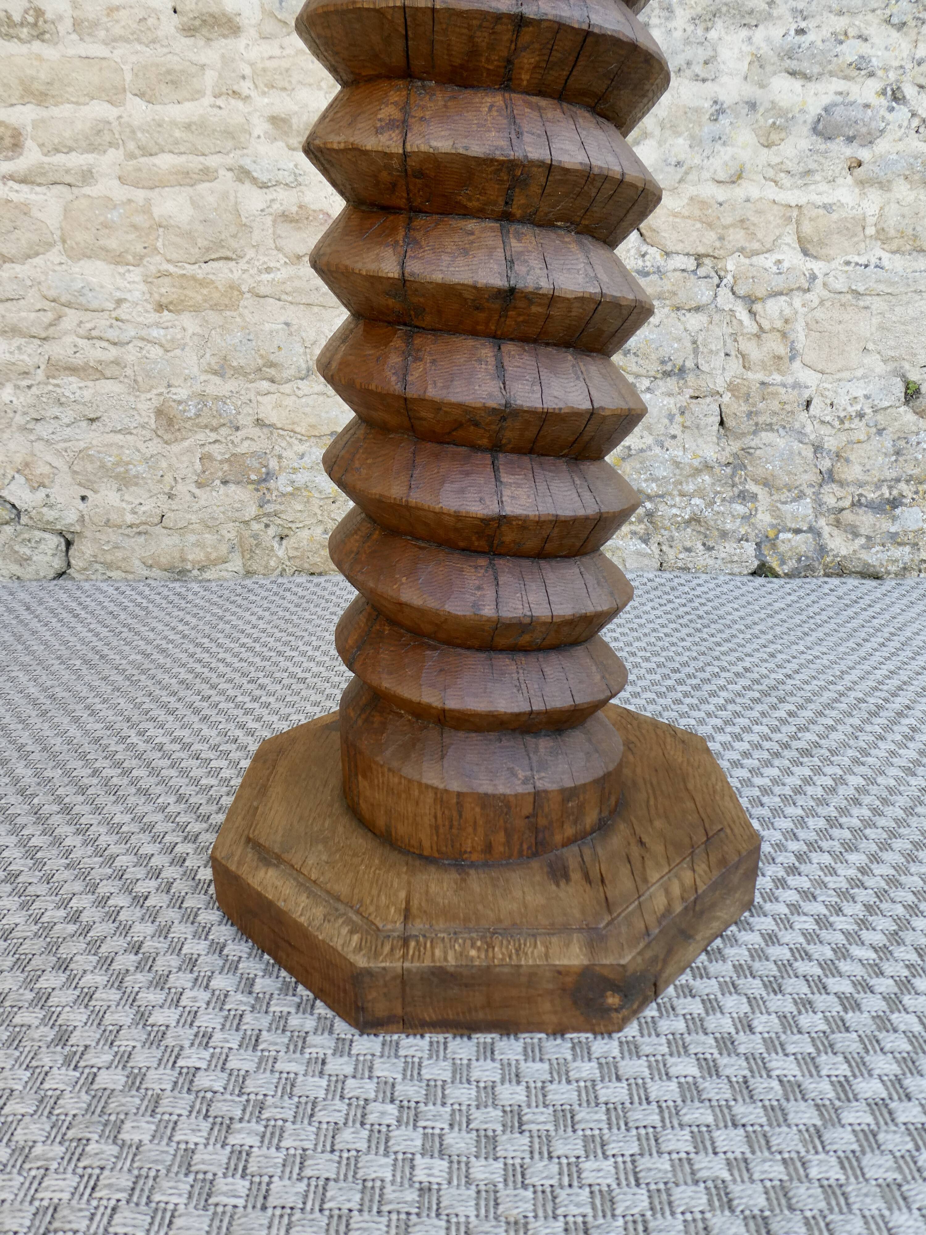 Old press screw stool