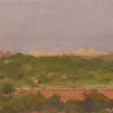Jose Benlliure y Ortiz - Impressionist Mediterranean Landscape