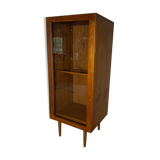 Meuble en teck avec porte en verre, Danemark 1960