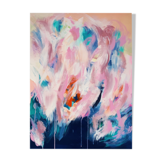 Spring fire - acrylique sur toile 60x80cm