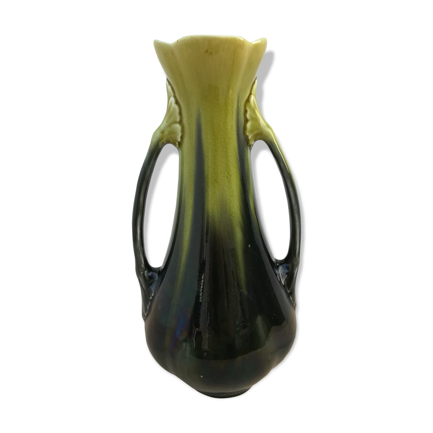 Art nouveau Orchies earthenware vase