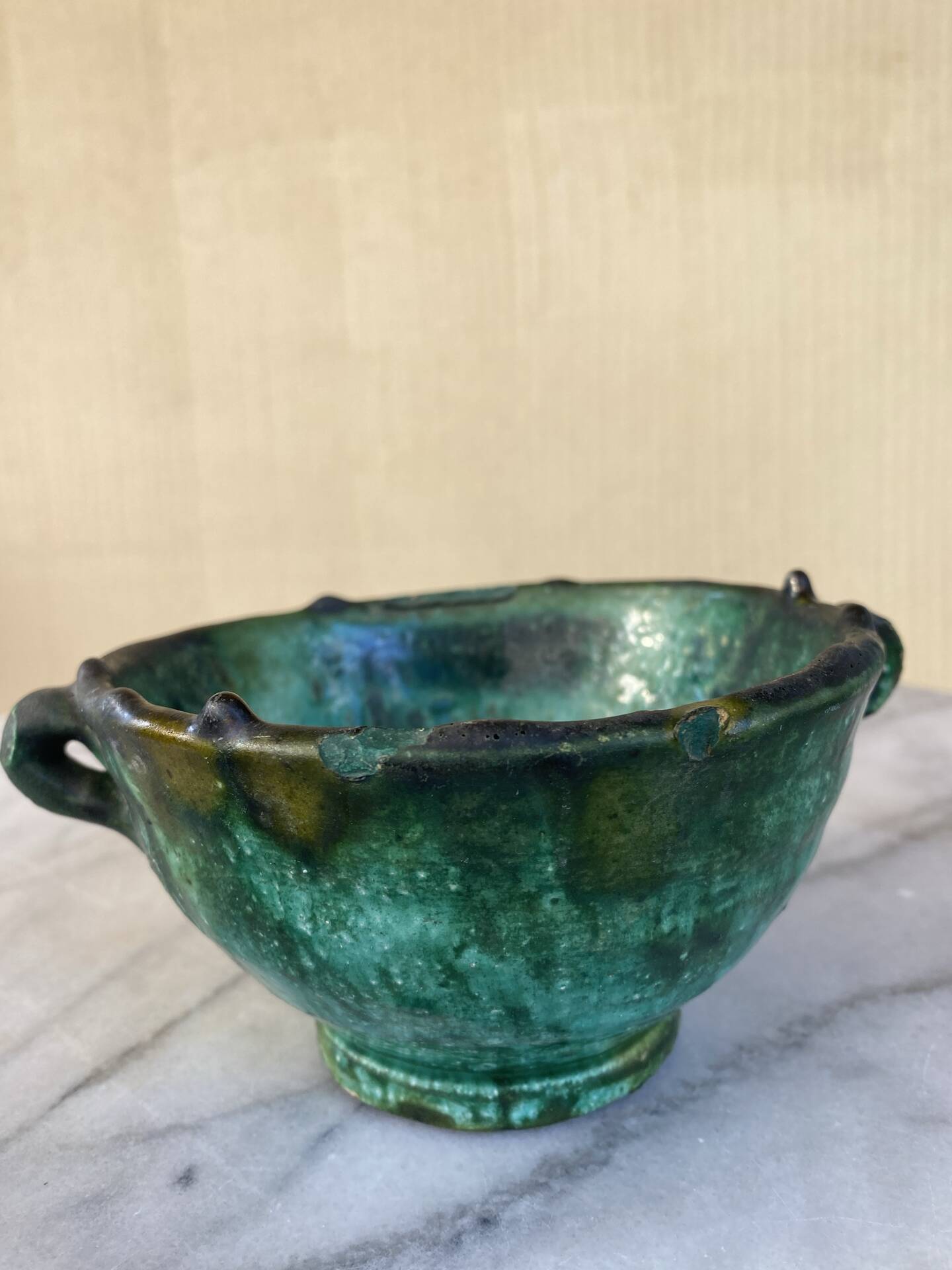 Ceramic set of cups and plates Tamegroute Morocco
