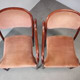 Set of six Thonet armchairs in bent wood, Vienna, Austria, 1991