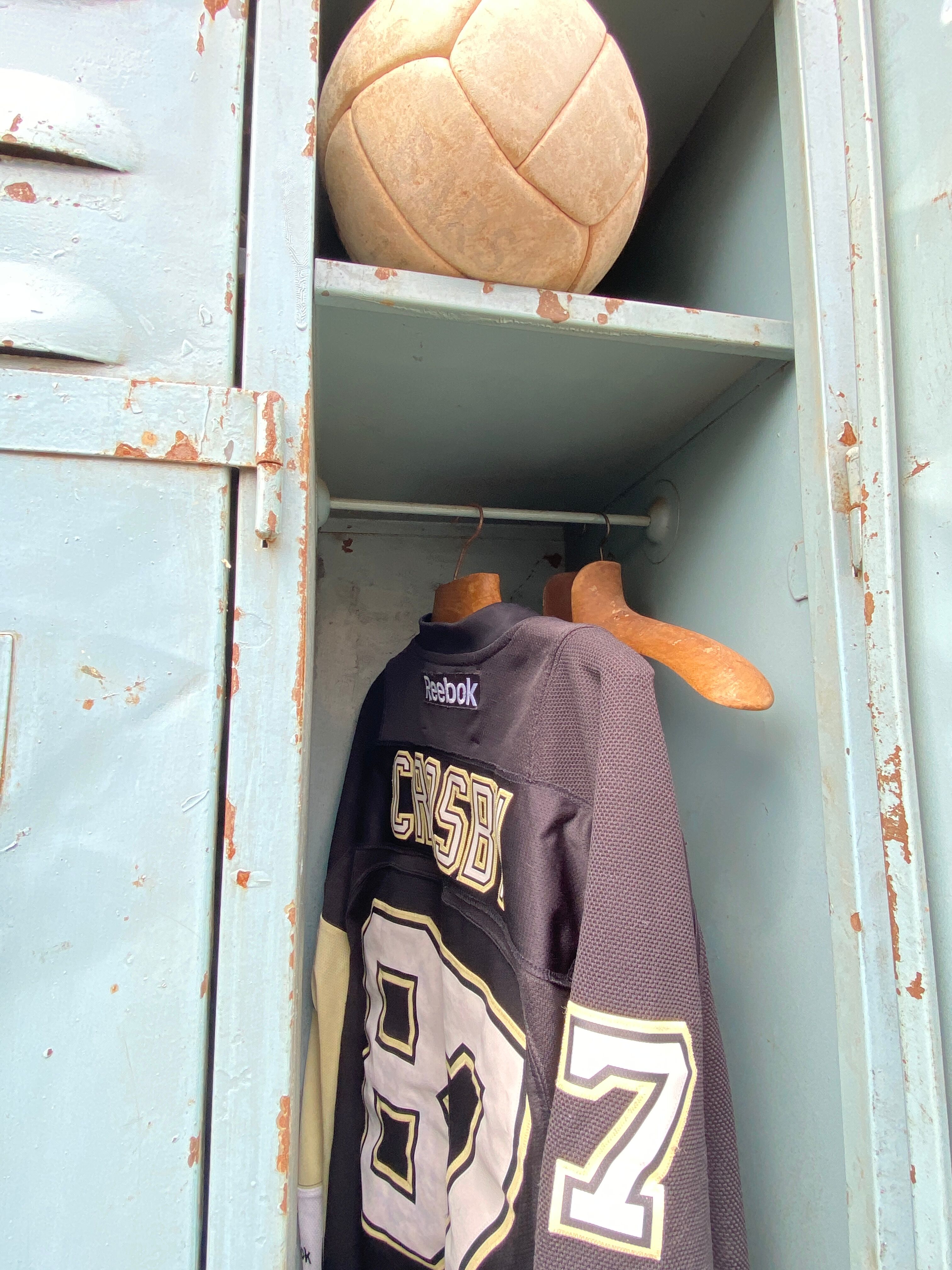 Vintage metal industrial wardrobe