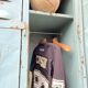 Vintage metal industrial wardrobe