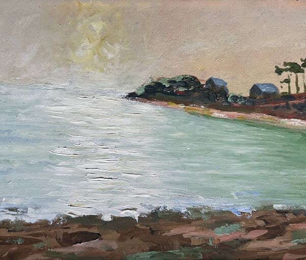 Tableau HSP Marine ''Un coin de Bretagne'' + cadre