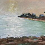 Tableau HSP Marine "Un coin de Bretagne" + cadre